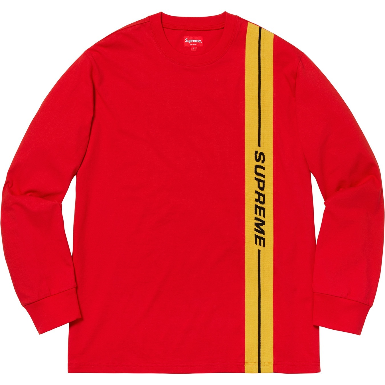 Vertical Logo Stripe L/S Top view 7